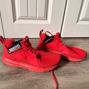Puma Red Knit Slip-On Sneaker